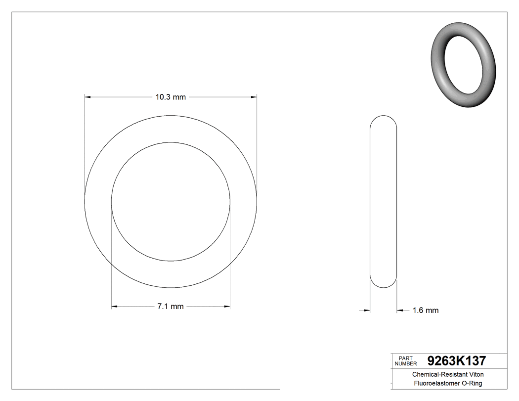 Technical drawing - 9263K137